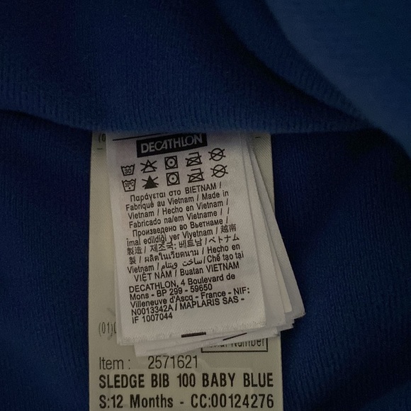 Decathlon Wed'ze Bib Waterproof Zip-Up Snow Pants 12 Months (71-77 cm) - Picture 10 of 14